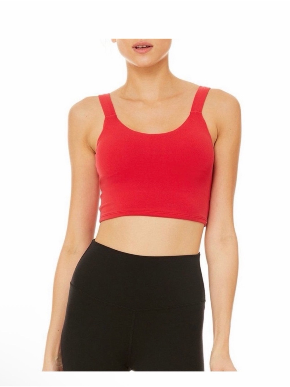 ALO Yoga Red Crop Tank Top